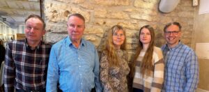 Vasakult: Urmas Raud, Tiit Tammsaar, Tiia Sõber, Kirke Kristiine Raud ja Siim Riisenberg