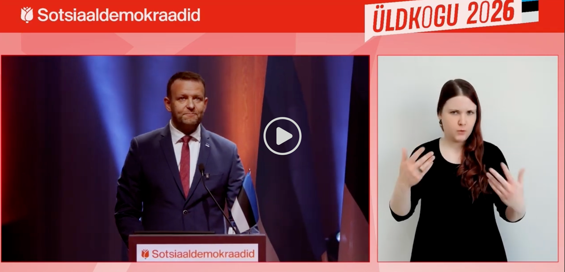  Lauri Läänemetsa kõne Sotsiaaldemokraatliku Erakonna üldkogul 2026